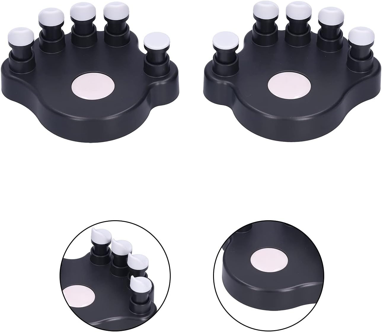 VINGVO 2Pcs Piano Finger Trainers, ABS Silicone Hand Correctors Orthotic Tools with Non Slip Silicone Points, for Strength Training and Finger Exercises