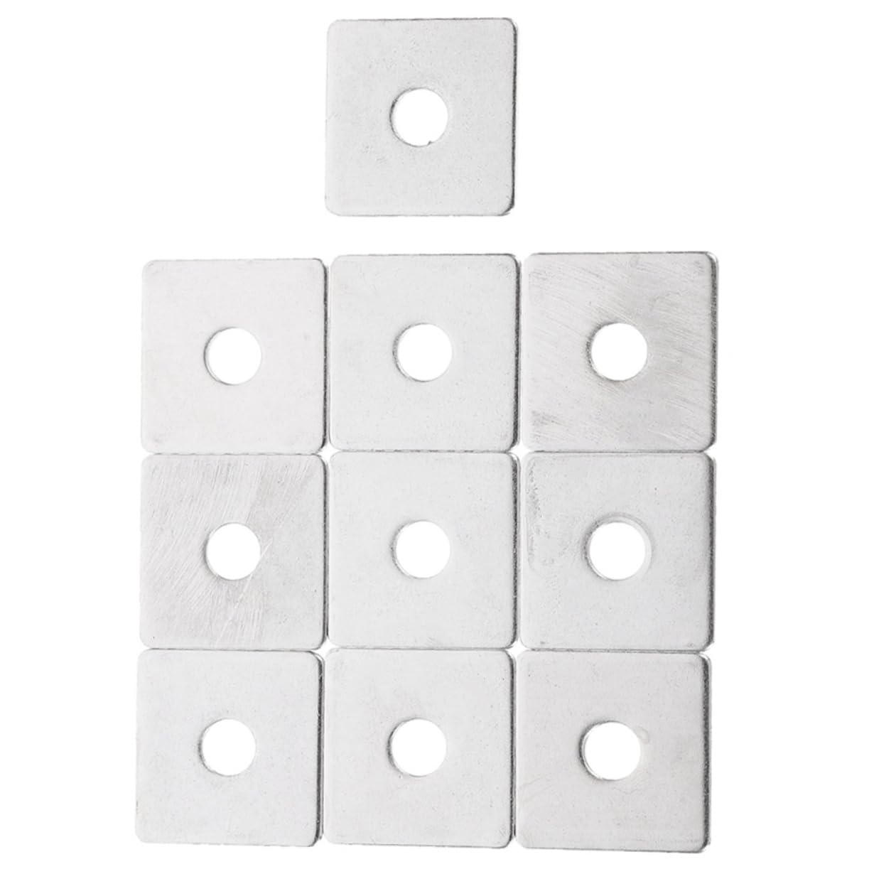 Cabilock 4sets Heavy Duty Square Washers for Bolts Stainless Steel Plate Washers Set for Construction 10pcs*4