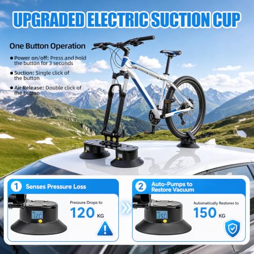 Roof Bike Rack Electric Suction