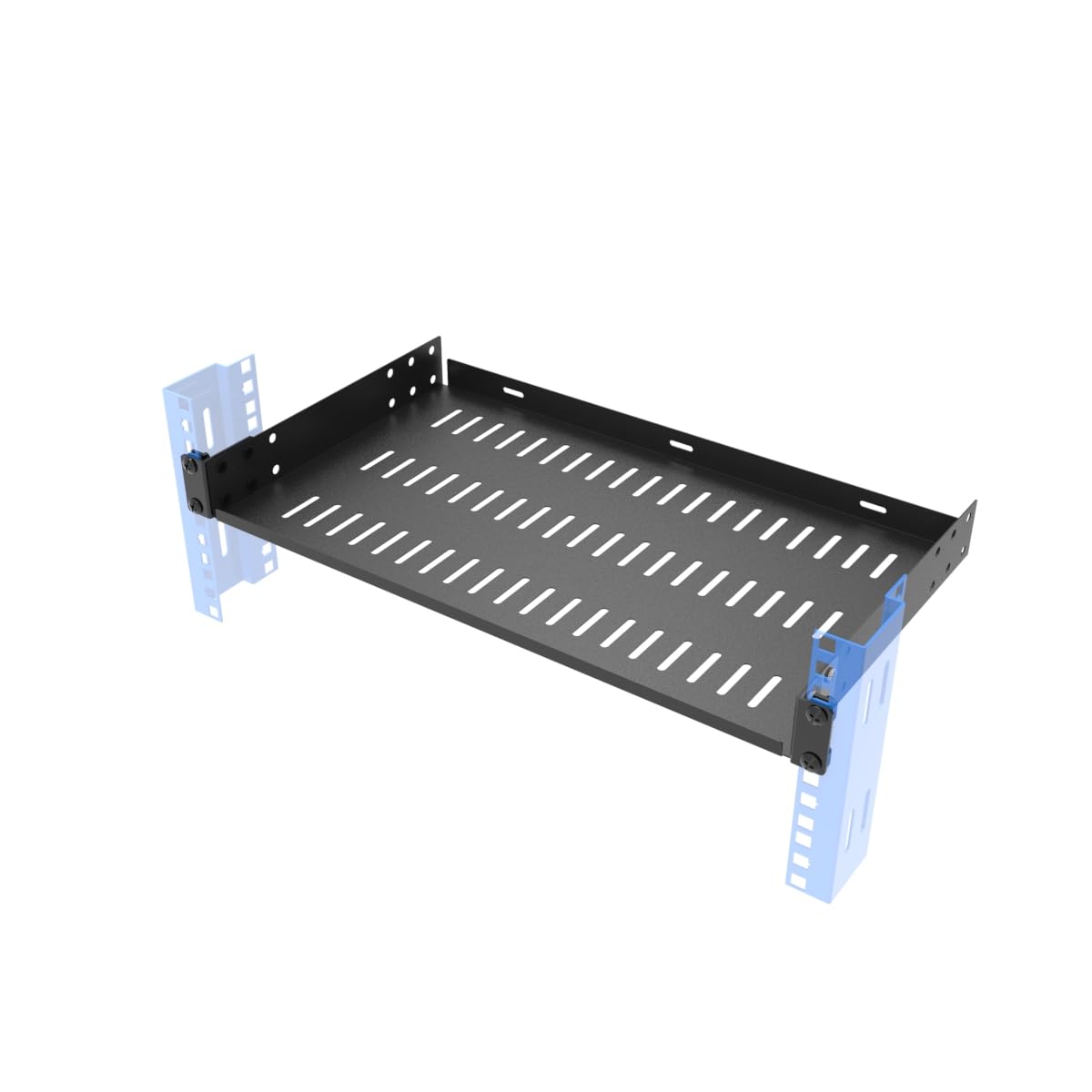 1U Server Rack Shelf - 19 Inch Vented -1