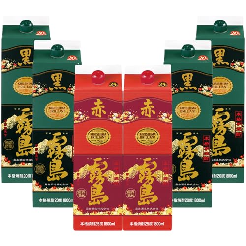 霧島酒造 おすすめ家飲み1.8L×6本セット 紙パック 焼酎 芋 最短10日以内発送