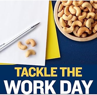 PLANTERS Deluxe Salted Whole Cashews, Party Snacks, Plant-Based Protein, Quick Snack for Adults, After School Snack, Roasted Cashew Flavored with Sea Salt, Bulk Nuts, Kosher, 1 lb 2.25oz Canister