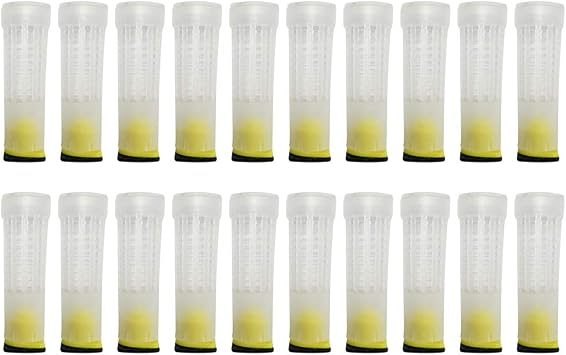 Beekeeping Rearing Cup KitQueen Bee Roller Cage 20pcs Equipment Insects Tools Queen Bee Cage Holder Fixtures
