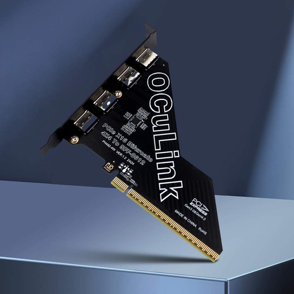 Karta adaptera PCIe X16 do SFF-8611/8612 (OCuLink SFF-8612)