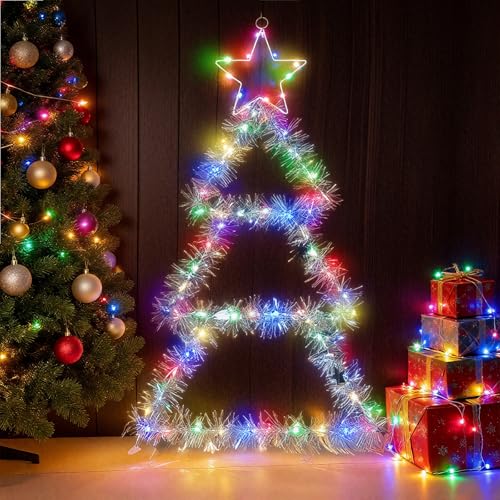 wokdsbl Lichterkette Weihnachtsbaum Leiter LED Batterie –...
