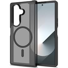 Samsung Galaxy Z Fold 7 Uyumlu Manyetik  arj  zellikli Mat G r n ml   k Kapak