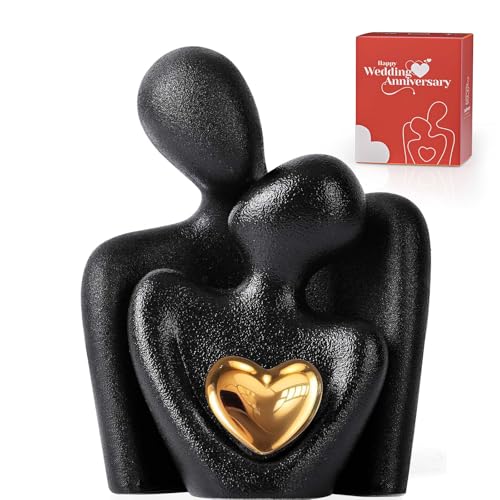 XMGZQ Romantic Couple Statue,Abstract Couple Sculpture Small Shelf Ornaments for Living Room,Couple Hugging Statue Figurines Ornaments for Shelves,Couple Sculptures Gifts for Wedding Anniversary XMGZQ Romantic Couple Statue,Abstract Couple Sculpture Small Shelf Ornaments for Living Room,Couple Hugging Statue Figurines Ornaments for Shelves,Couple Sculptures Gifts for Wedding Anniversary