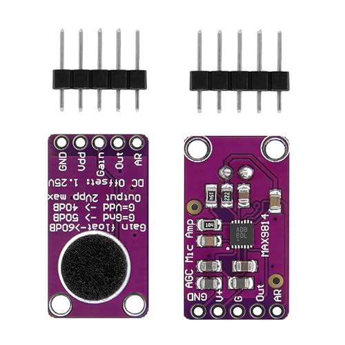 GERUI 4 Stück MAX9814 AGC Microphone Amplifier Board Compatible with Arduino