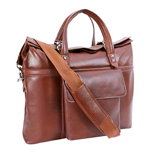 McKLEIN 17" Leather Roll Top Laptop Briefcase- EDGEFIELD2