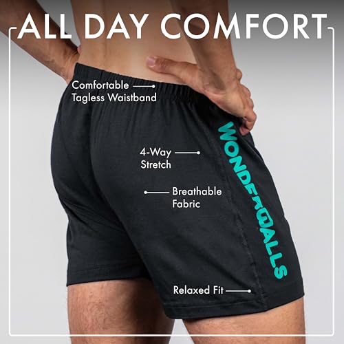 Wonderballs Sport Boxer Underwear for Men - Ultra-Soft & Breathable Pima Cotton & Modal Blend Athletic Underwear Boxer Shorts4