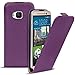 Produktbild Conie BF6530 Basic Flip Kompatibel mit HTC One M9, PU Leder Hülle Cover Klapphülle für One M9 Tasche Lila