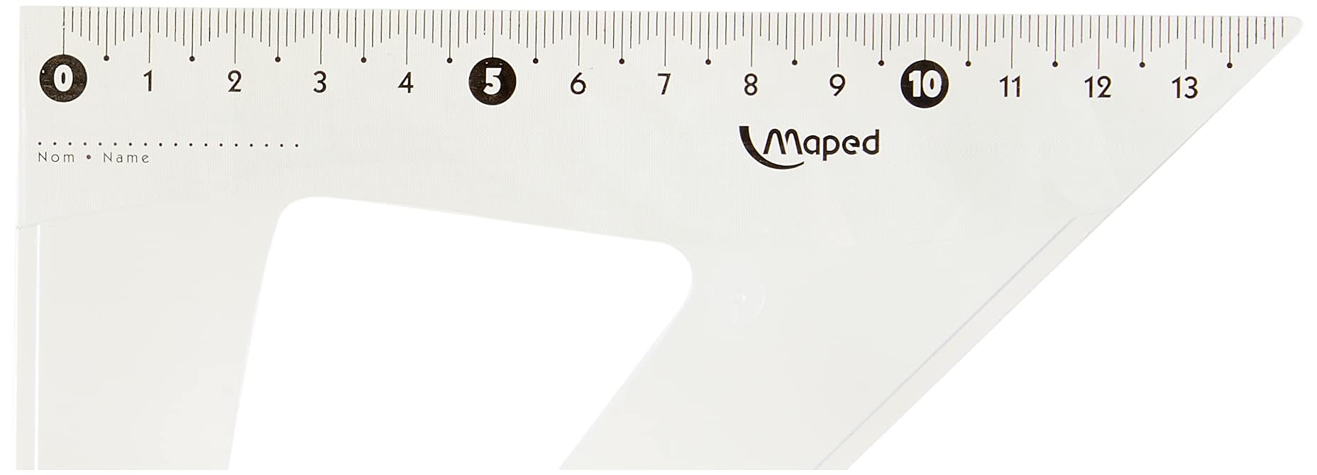 Equerre Cristal 45 Degrés, Hypoténuse : 210 Mm, Sur [[website-short-url