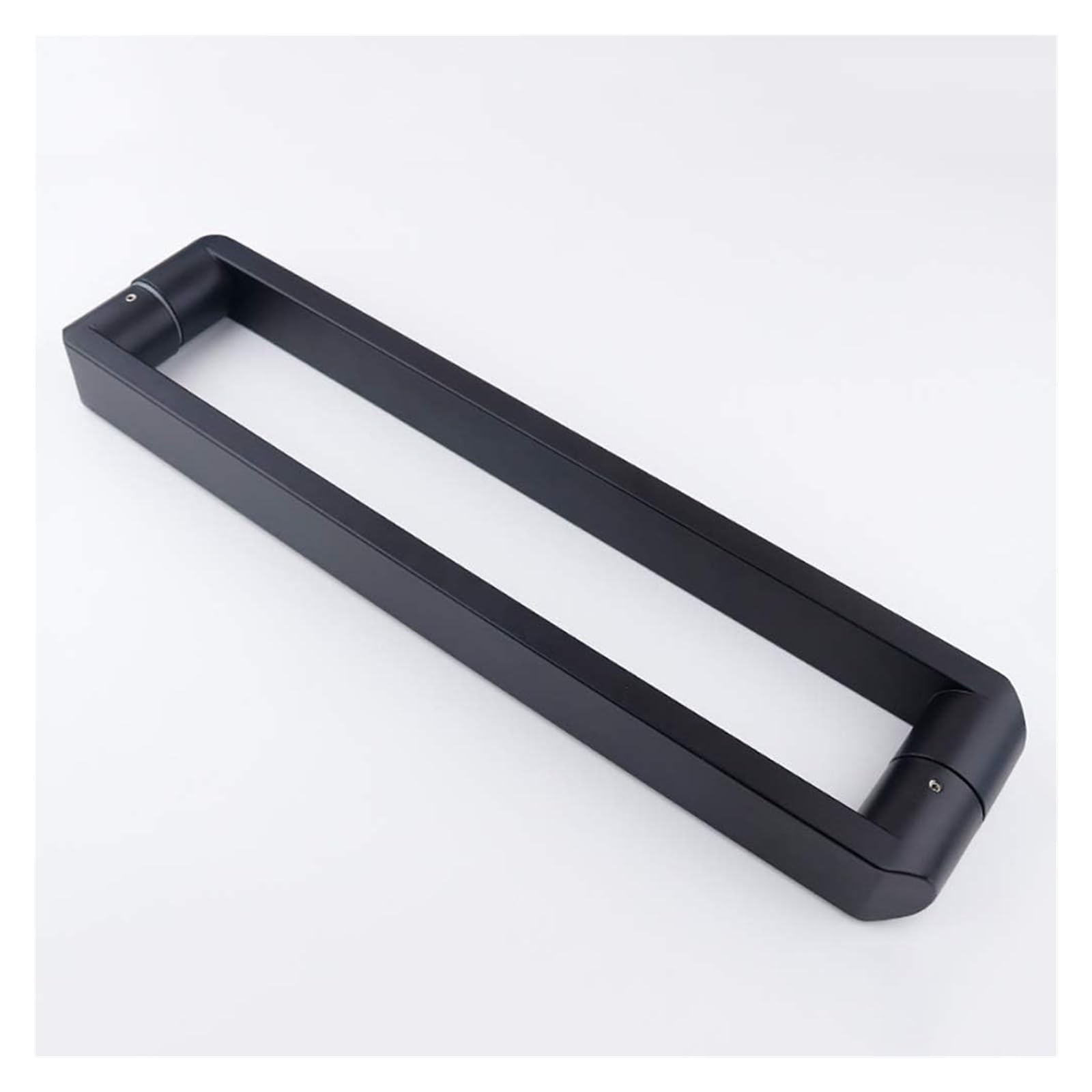 Poignée de porte pour bureau et salle de bain en inox noir style industriel 540mm
