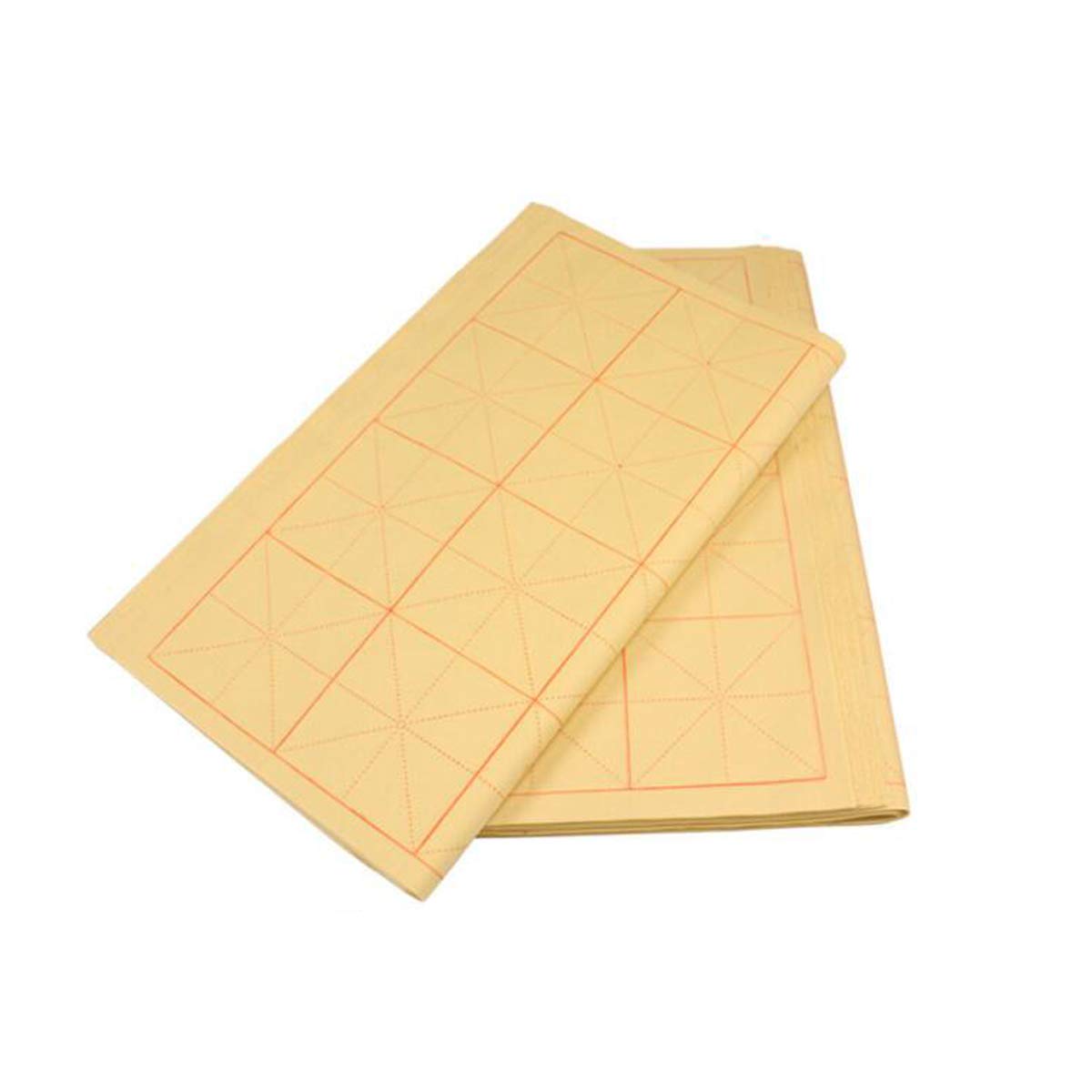 140Sheets Chinese Calligraphy Brush Ink Writing Grid Sumi Paper/Xuan Paper/Rice Paper for Brush Calligraphy & Xieyi Sumi Ink Paintings for Calligraphy (38.5cm x33cm, Grid Size:6cm)