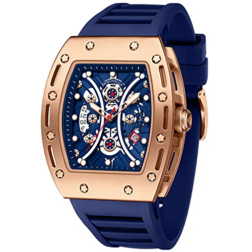 MF MINI FOCUS Watch Wristwatch Fashion Hollow Big Dial Luminous Waterproof Sport Analog Quartz Business Mens Watches Silicon Strap Dress Watch