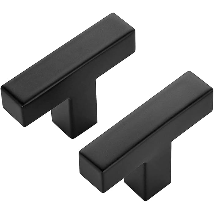 Buy Ravinte 30 Pack Black Square Bar Knobs 2 Inch Square