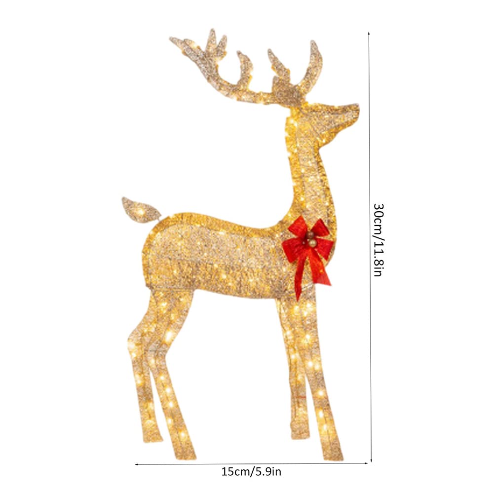 Amazon.co.jp: クリスマス 飾り イルミネーションライト LED 鹿装飾