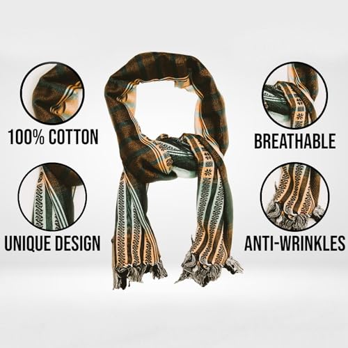 Cotton Shemagh Tactical Military Scarf Palestine Scarf Keffiyeh Head Neck Wrap gifts for Men & Women + Paper Bag4