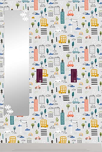 Image of CABANA HOMES (45cm x 125cm, 3 Rolls (18 sq. ft) Wallpaper for Kids Room Self Adhesive,Wall Stickers,Baby Room,Wardrobe,Furniture