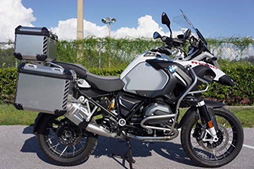 The Pixel Hut GS000251 Motorcycle Reflective Decals Chevrons For Bmw Gs Adventure Touratech Panniers And Top Case thumb #2