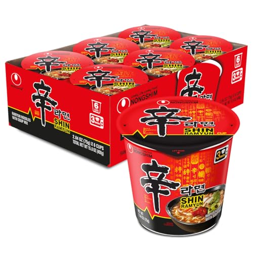 Nongshim Shin Original Ramyun Cup, 2.64 Ounce...