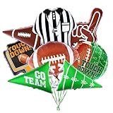 Football Party Decorations Football Shaped Foil Balloons,Touchdown Balloons for Football Game Tailgate Party Decorations