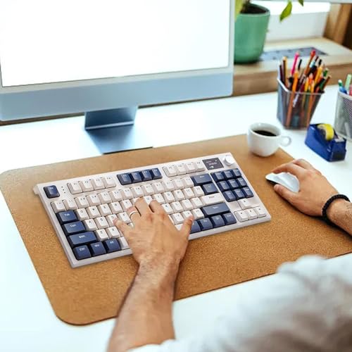 Clavier mécanique triple mode sans fil avec écran LCD interactif
