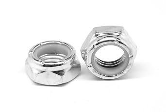 3/4"-16 Fine Thread Nyloc Nylon Insert Locknut NTE Thin Low Carbon Steel Zinc Plated Pk 50
