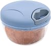 Manual Food Processor- Mini Pull Chopper Manual Food Processor, Portable Onion Chopper Meat Mincer Garlic Crusher, Safe Baby Food Masher