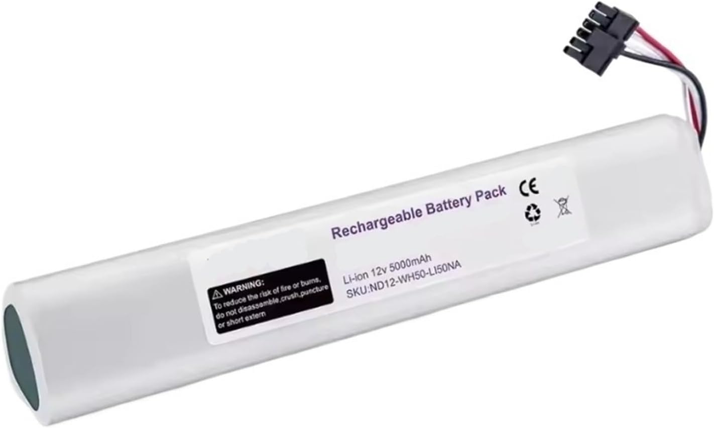 12V 5000mAh Li-ion Replacement Battery，Compatible For Neato，Compatible For Botvac，D Series 70e 75 80 85 D75 D85 Vacuum Cleaner