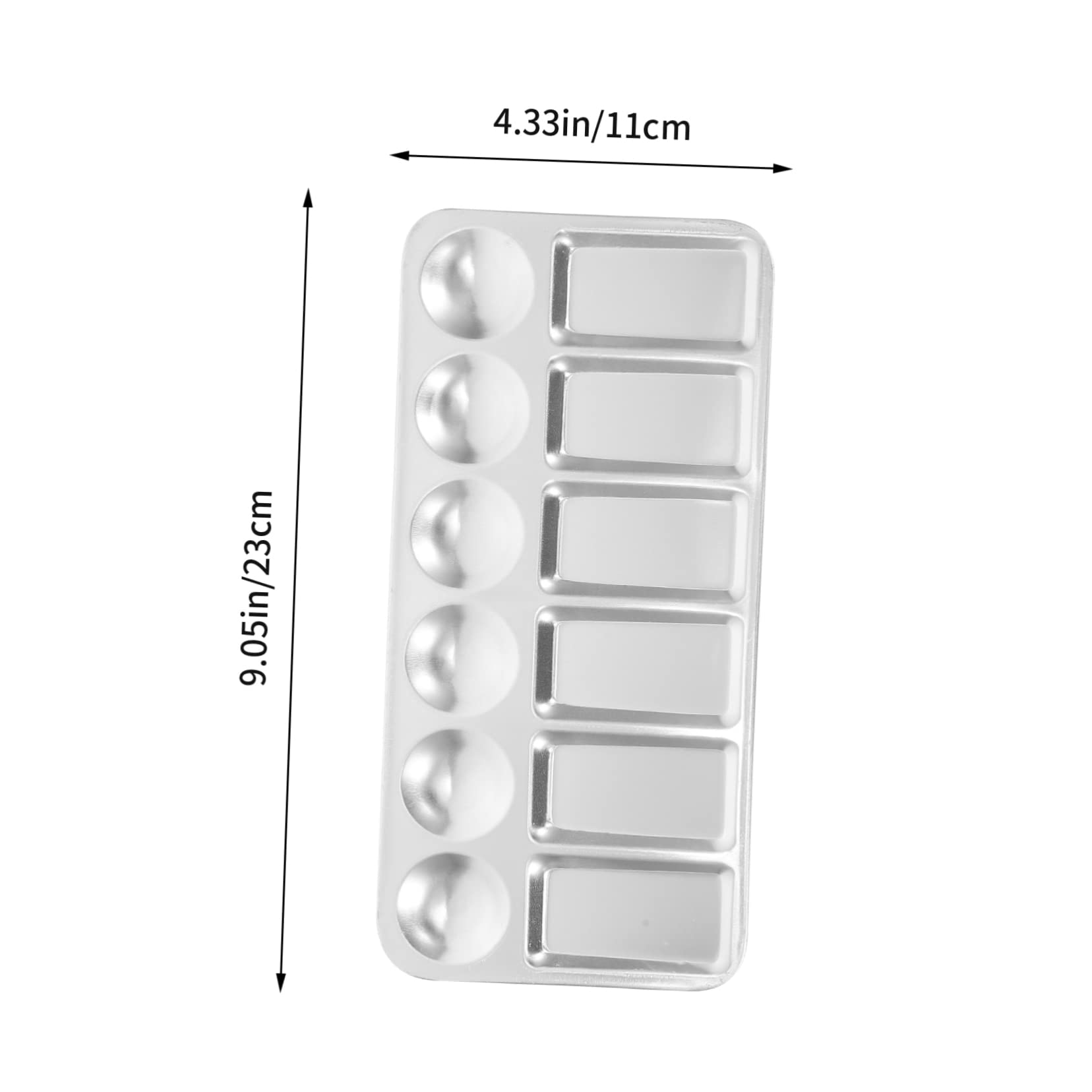 Housoutil Painting Palette Tray Set Watercolor Paint Set Aluminum Palette Sturdy Pallet for Artists