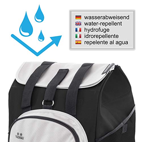 Andersen Shopper Quattro Stahl höhenverstellbar mit Rad Ø 15 und 20cm und 62 Liter Tasche Hydro 2.0 mit Kühlfach schwarz – Bild 5