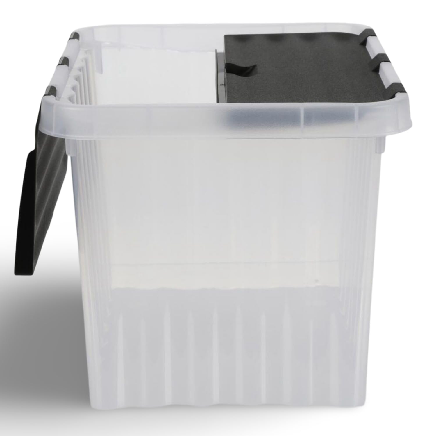 Aufbewahrungsbox 10 Liter mit Deckel 15 Stk. Kunststoff Stapelbox Organizer | Jelenia Plast, 30x23x20 cm, Ordnungsbox, Aufbewahrungskiste, Deckelbox, stapelbar, Haushalt, Keller, langlebig, vielseitig