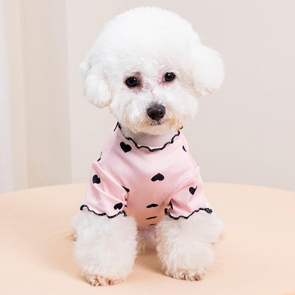 XFSRG Dog Clothes, Girls, Heart Pattern - Image 4