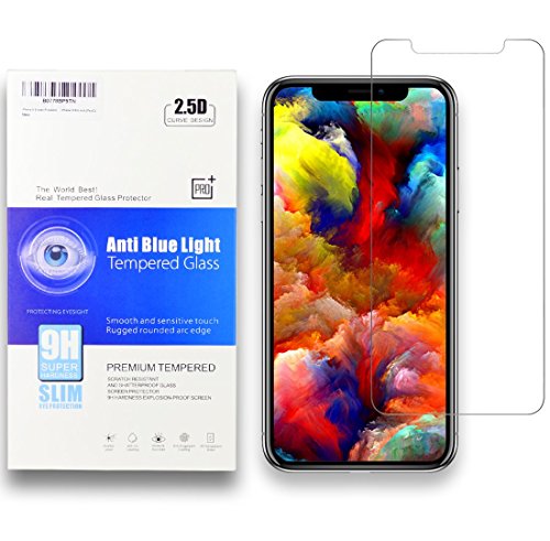 iPhone X Screen Protector, X-idea 5-Times Enhanced Tempered Glass Anti-Shatter Anti-Scratch/9H Hardness Rating for iPhone X iPhone 10 5.8-inch 2017 released version