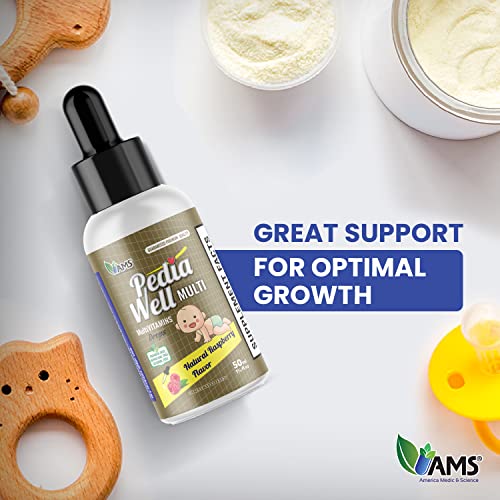 America Medic & Science Pediawell Multi (50 Ml) | Baby Vitamin Supplement With Vitamin C | Enhanced Immune Support For Kids | Toddler Multivitamin Drops For Boosting Physical And Mental Growth #TOP2