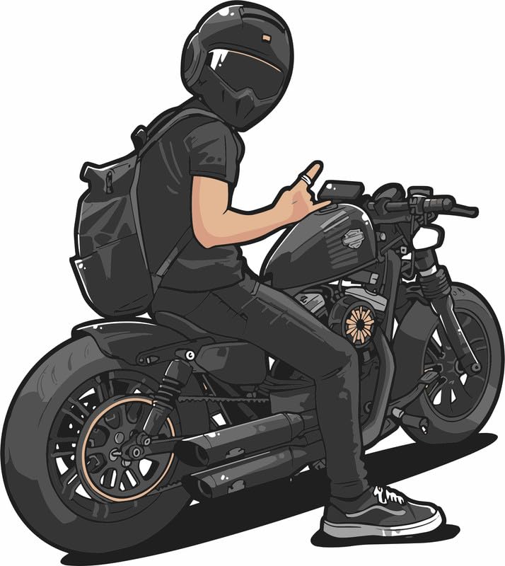 Artistic Decals Bike Wall Sticker for Living Room, Bedroom, Kids Room, Big Size Sticker, 3D Sticker of Royal Enfield, PVC Vinyl Wall Sticker (BIKE-30) (B0D9D6KT3Z) Amazon Price History, Amazon Price Tracker
