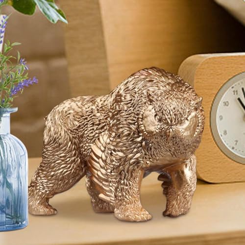 Estatua de oso para decoración de exteriores, figuras de animales de resina modernas 4