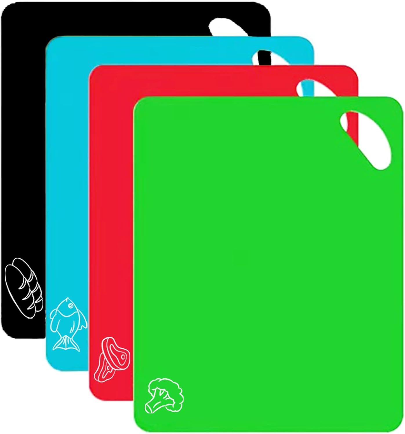 Cutting Boards for Kitchen Chopping Board – Plastic Cutting Mat Extra Thick Flexible Cutting Board Set Cutting Boards for Kitchen Chopping Board – Plastic Cutting Mat Extra Thick Flexible Cutting Board Set