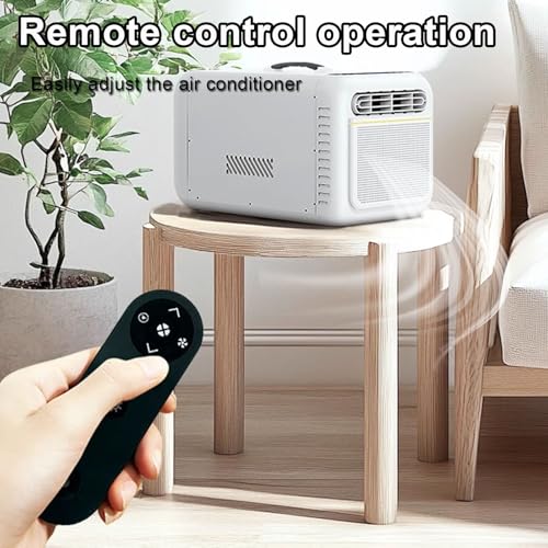 Aire acondicionado portátil, control remoto, sin drenaje, panel táctil, sin instalación, ideal para oficina y camping