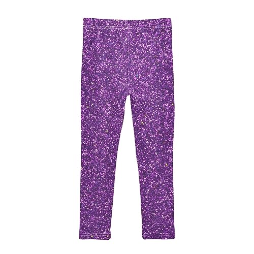 KLL Silver Glitter Pattern Shiny Sparkles Girls Yoga Pants Athletic Girls Pants Girls Clothes Running2