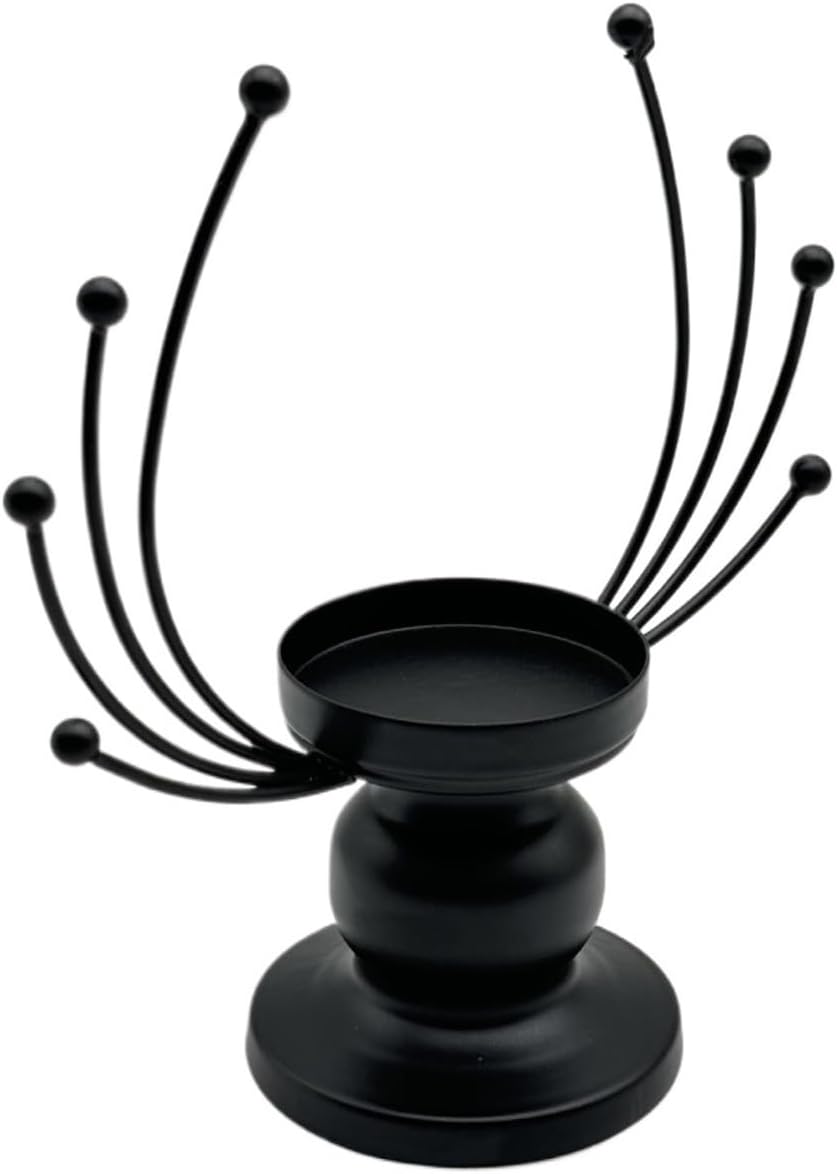 Multifunctional Candlestick, Scented Candle, Carousel, Wrought Iron Ornament, Succulent Planter Shelf(GoldBstylecandlestick)