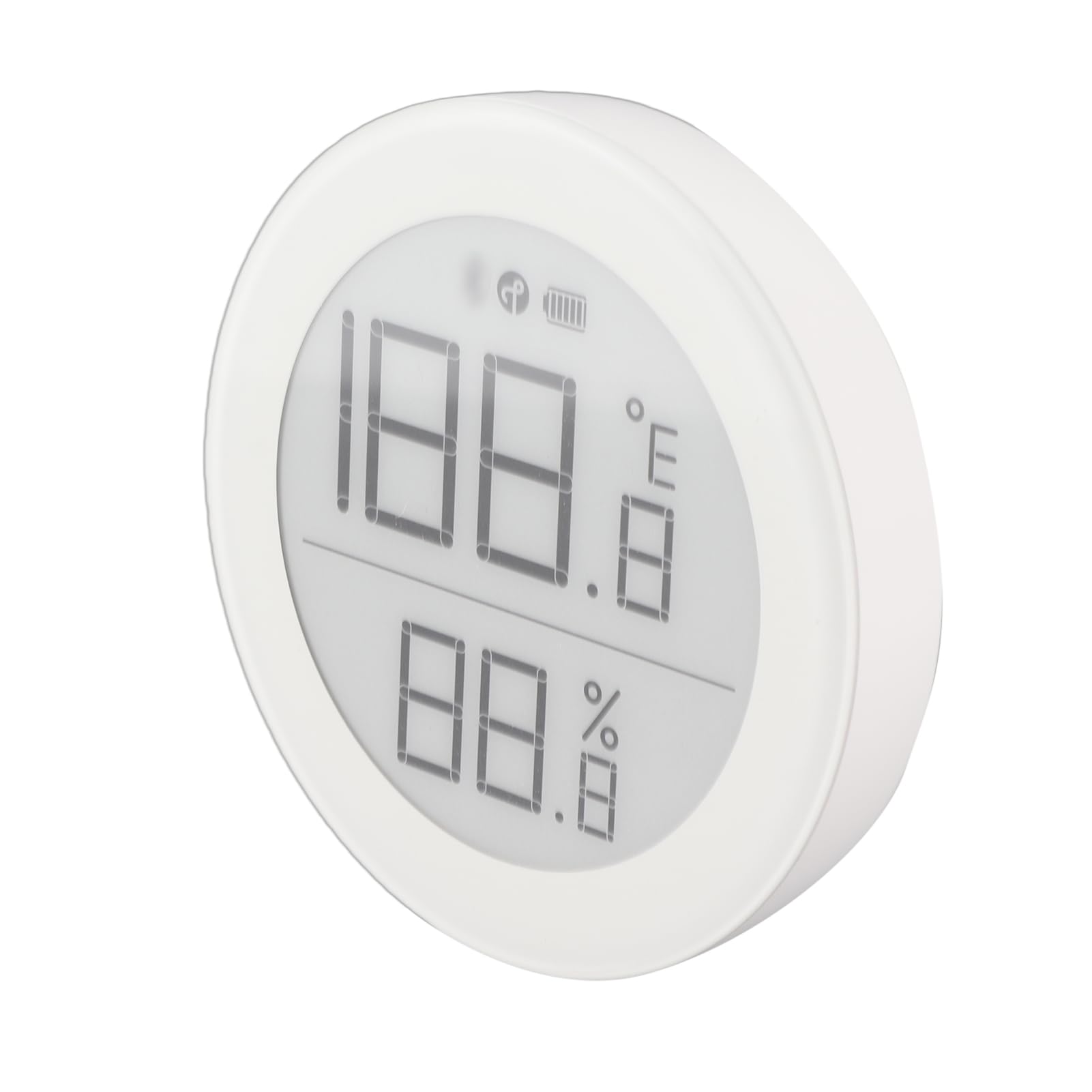 Matter Smart Home Monitor di temperatura e umidità Display E Ink Sensore svizzero Letture accurate Funziona con le app Home e Mi Home Supporto magnetico Bianco;Matter Smart Home (Filettatura BT (T))