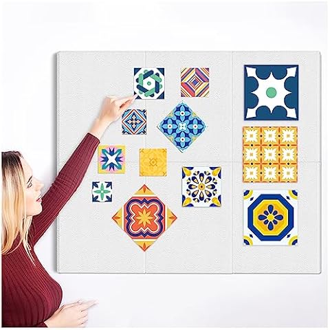 BXI Quilt Design Wall, Thick Sturdy Flannel Quilters Design Board, 16 x 12 x 0.5 inches, 6 Pcs, Portable Quilting Wall Panels Hold Fabric Firmly, Sewing Quilting Supplies for Quilt Block Projects Cover