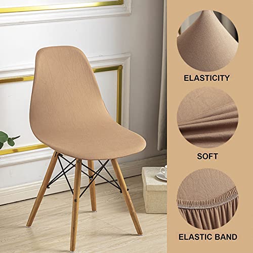 Fuangui Shell Chair Covers 4 Pack Mid Century Modern Chair Covers Dining Chair Cover Lounge Armless Chair Protector Slipcovers For Kitchen Dining Office Living Room, 23 #TOP2