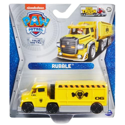 Paw Patrol - Camión coleccionable Rubble a escala 1:55 miniatura 1