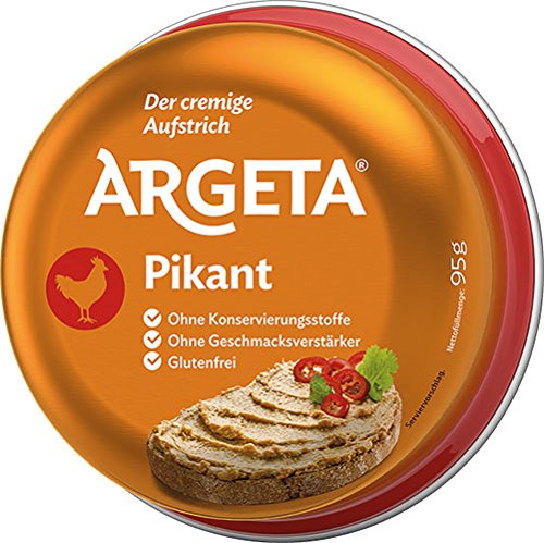 12x Argeta - Pikant, Hühner-Aufstrich - 95g