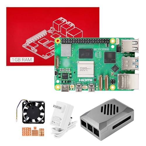 Image of Yahboom Pi 5 1GB Kit with 27W 5.1V5A USB-C Power Supply,Pi5 1GB Board,64GB ABS Case