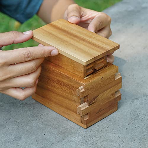 Bsiri Secret Wooden Gift Cash 3D Puzzles For Adults Treasure Safe Hidden Money Heart Stash Toy Box Compartment Kids Ages Adults Brain Teaser Mystery Lock Magic Tricks #TOP4