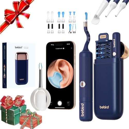 Ear Wax Removal Tool Camera, Ear Cleaner with Camera, Ear Wax Removal Tool Camera Kit, Rechargeable Ear Cleaning with Camera and Light Visual Ear Camera Otoscope,Wireless Wax Removal Tool Kit